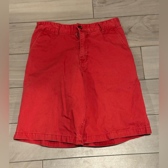 Faded glory Red Casual shorts size 30 small callout on back leg - Picture 1 of 4